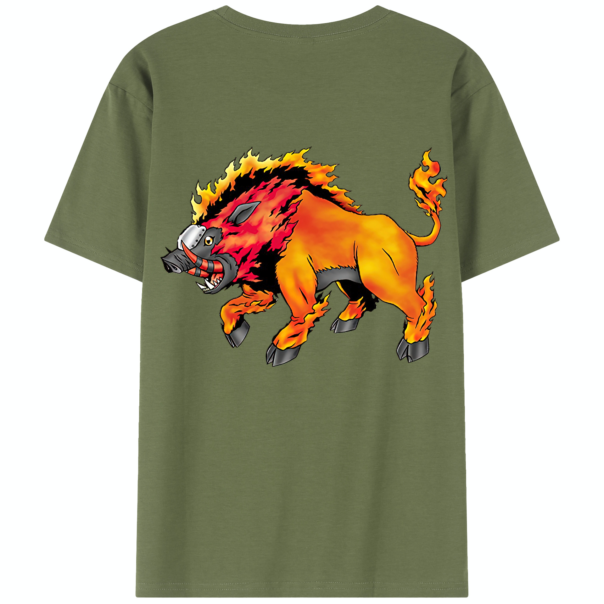 （画像用） Digimon デジタルモンスター/デジモン 綿100％半袖Tシャツ（背面プリント）